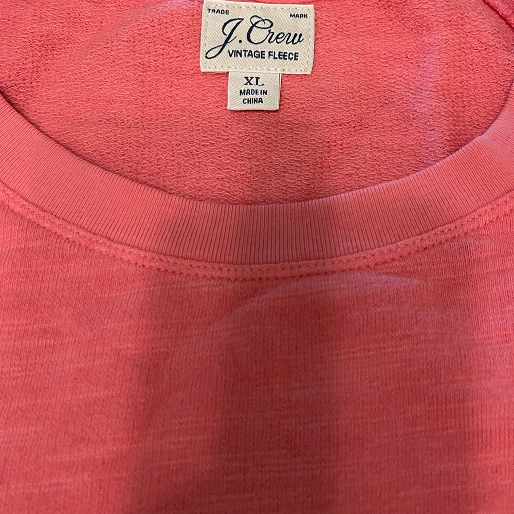 JCrew Vintage Fleece Sweatshirt and Shorts. XL